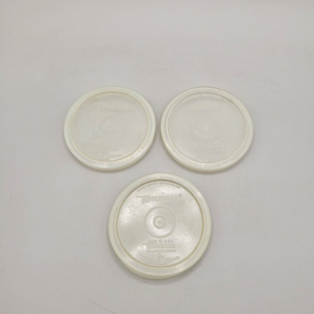 Tupperware Seal Clear Replacement Snap Lids #304 Set of 3